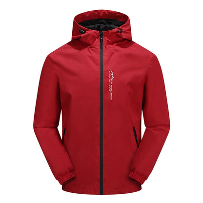 Waterproof and Windproof Outdoor Jacket with Hood - EcoShield