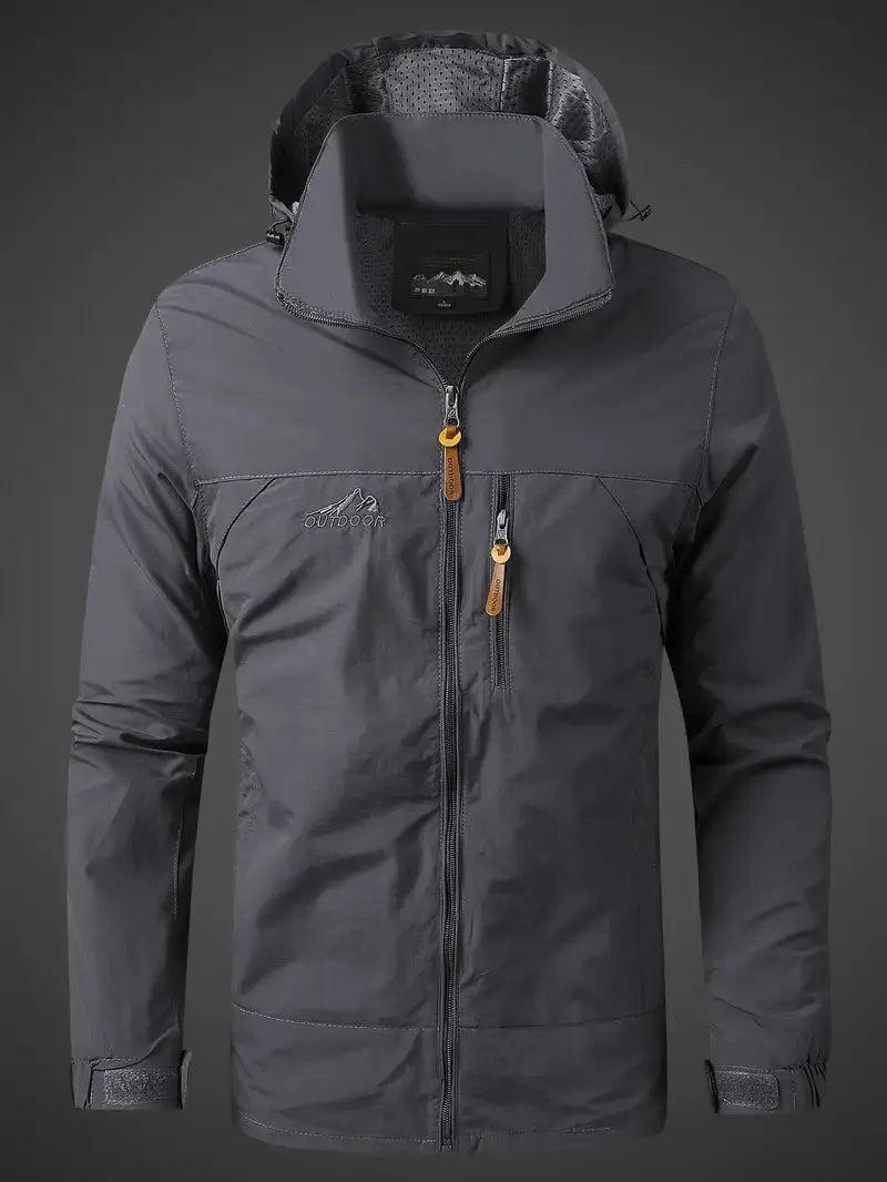 Waterproof Men's Varsity Jacket - StormGuard