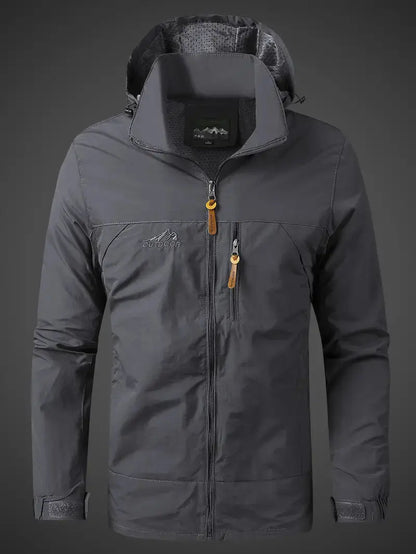 Waterproof Men's Varsity Jacket - StormGuard