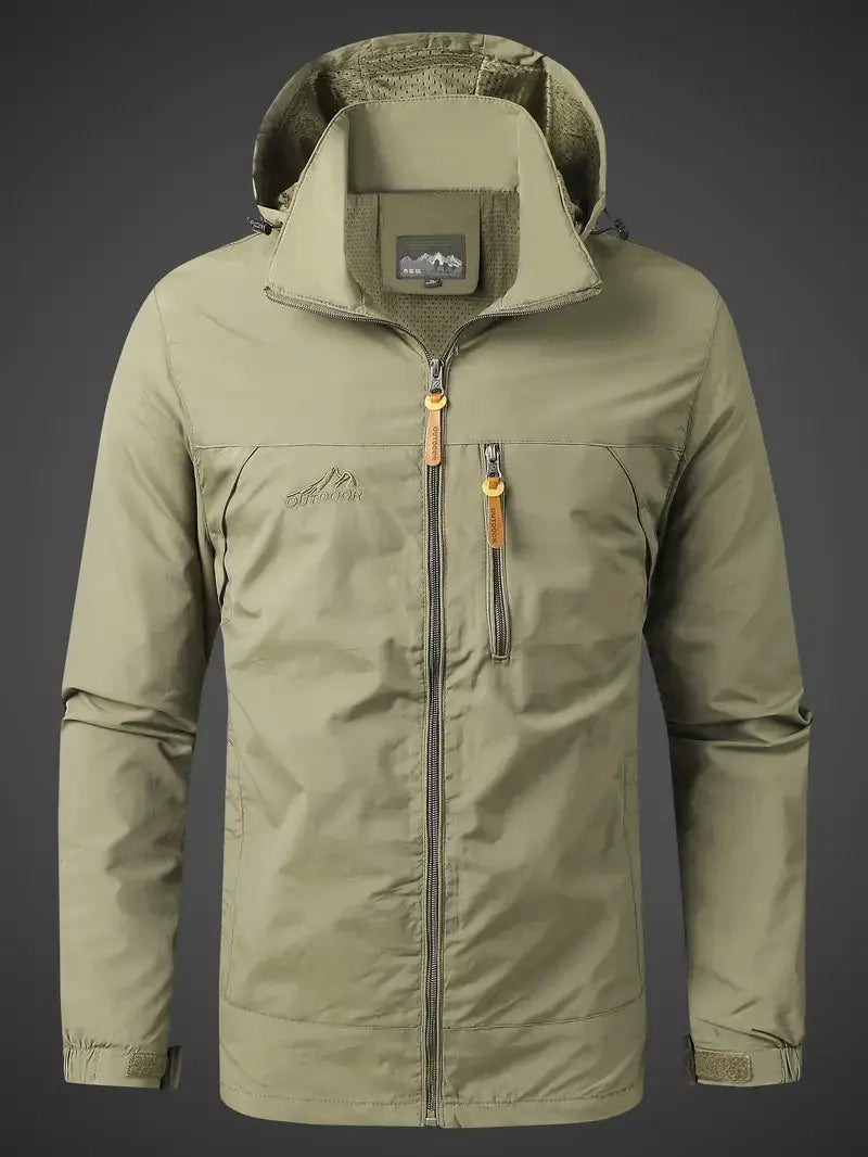 Waterproof Men's Varsity Jacket - StormGuard