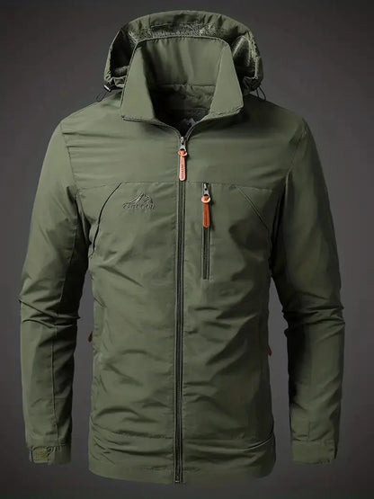 Waterproof Men's Varsity Jacket - StormGuard