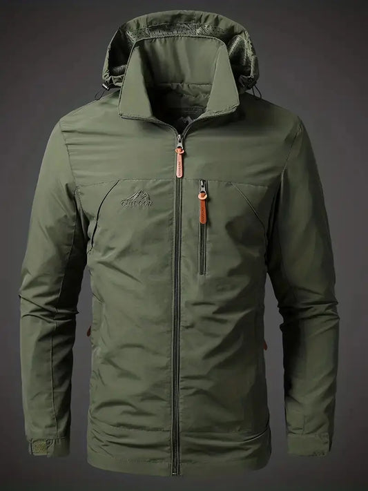 Waterproof Men's Varsity Jacket - StormGuard