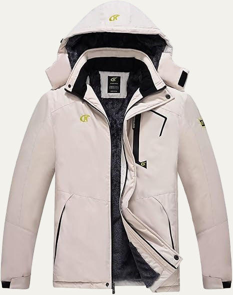 Men’s Faux Fur Collar Quilted Mid Length Jacket