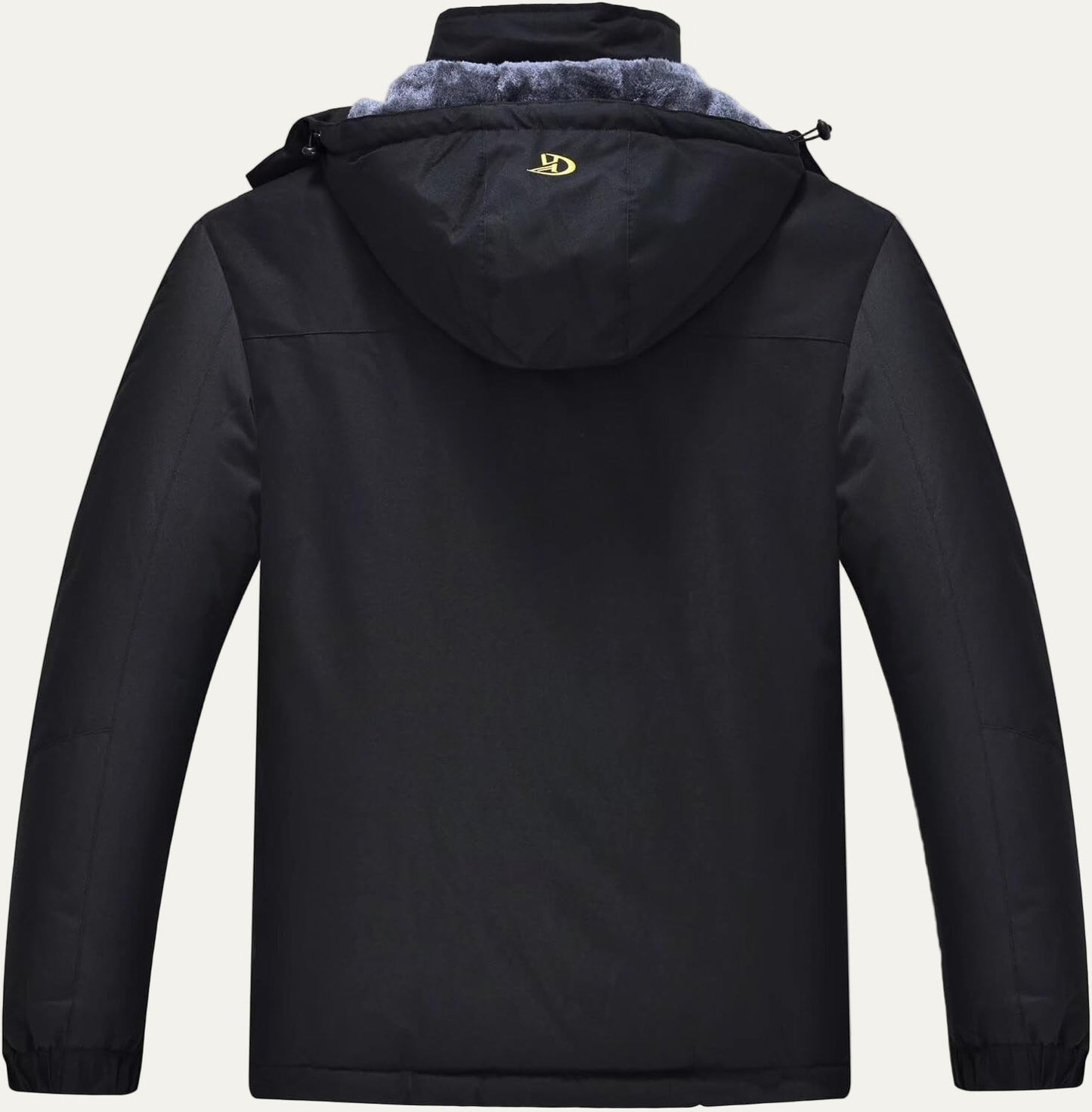 Men’s Faux Fur Collar Quilted Mid Length Jacket