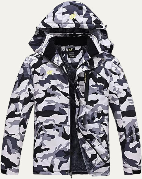 Men’s Faux Fur Collar Quilted Mid Length Jacket