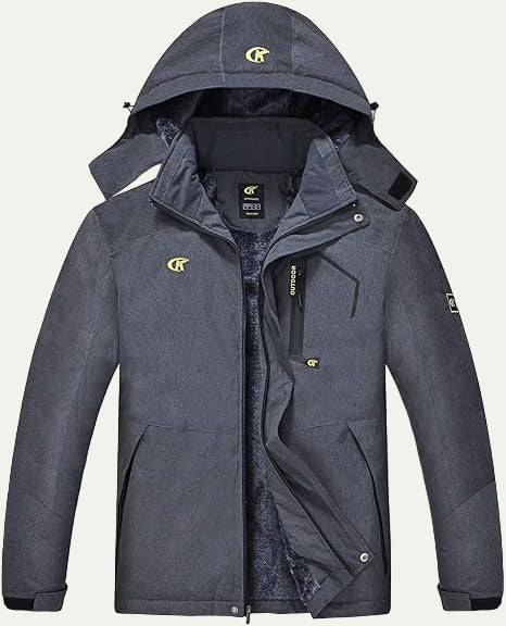 Men’s Faux Fur Collar Quilted Mid Length Jacket