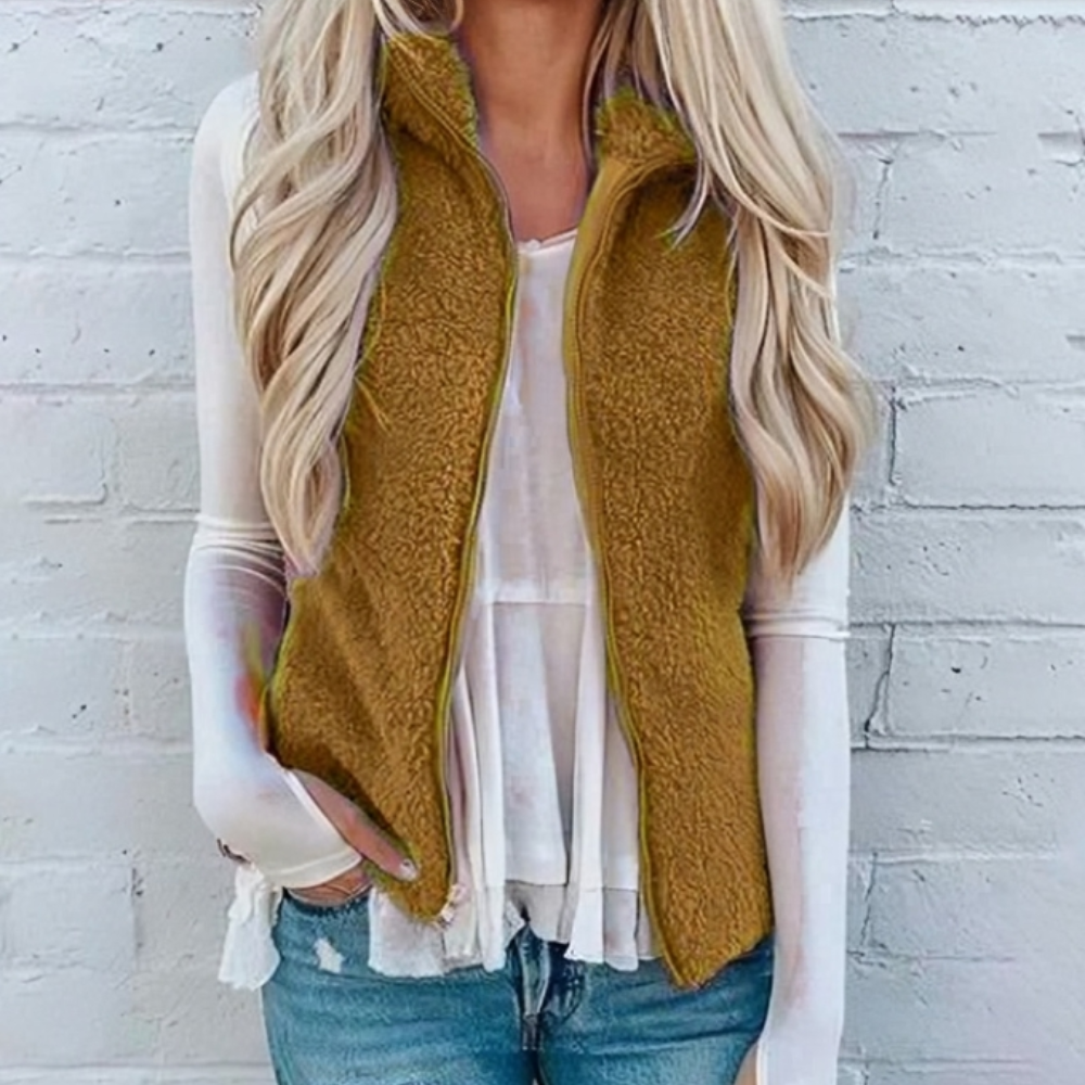 Women’s Teddy Fleece Gilet | Sleeveless