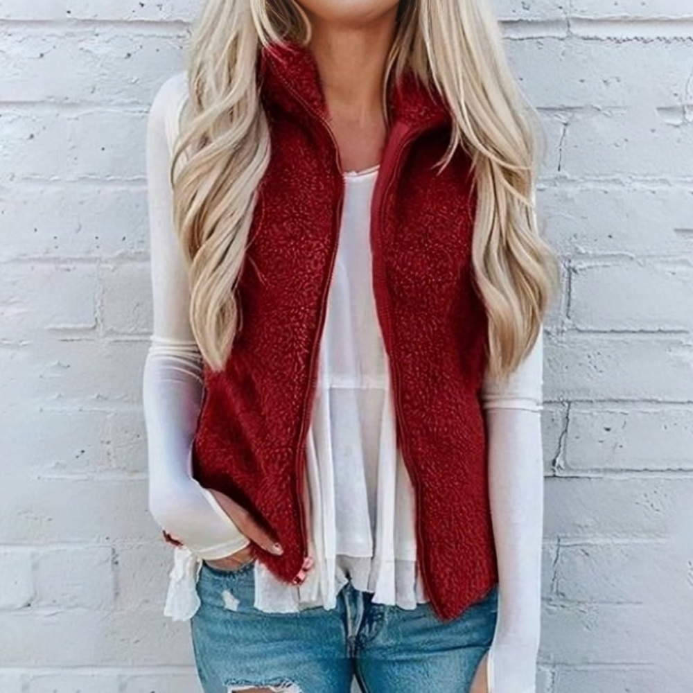 Women’s Sleeveless Zip-Up Gilet | Casual