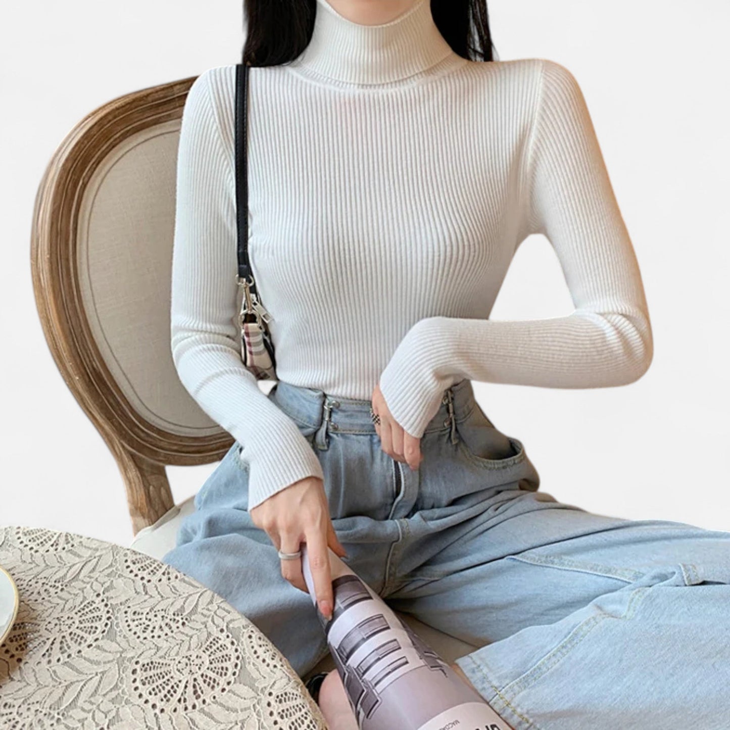 Cassy | Women’s Turtleneck Sweater | Knitted