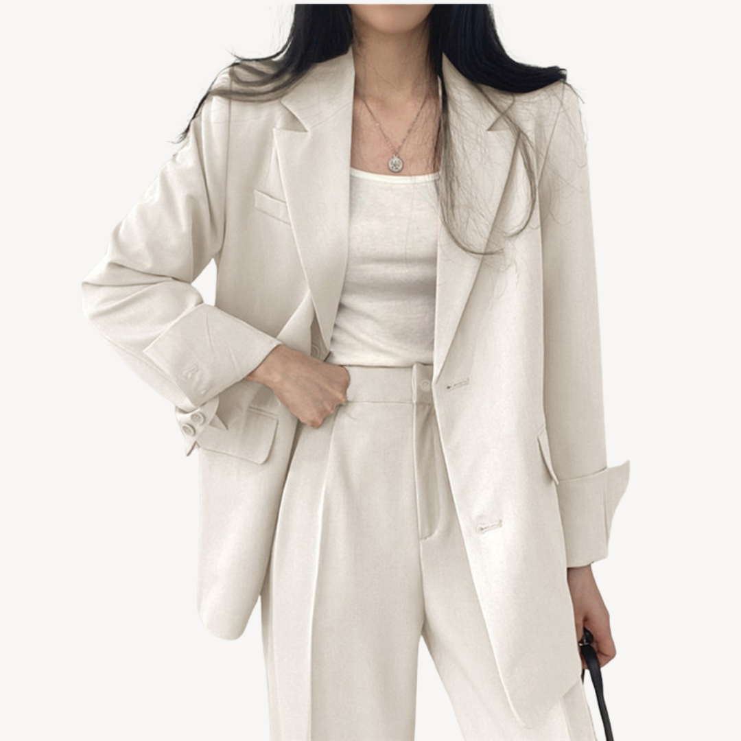 Blazer Pants Suit Set Women