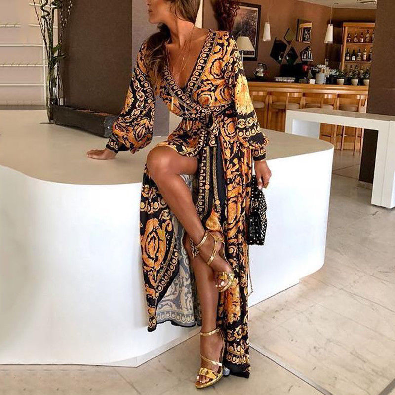 Beautiful Boho Maxi Dress - Chic and Flowy - BritishElegance