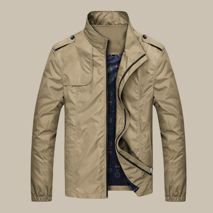 Windproof Men's Jacket with Collar - Camden