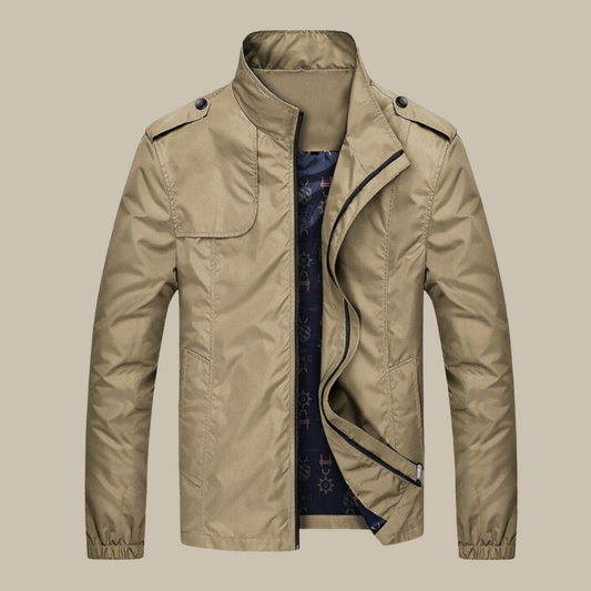 Windproof Men's Jacket with Collar - Camden