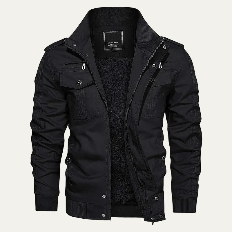 Men’s Fleece Lined Military Field Jacket