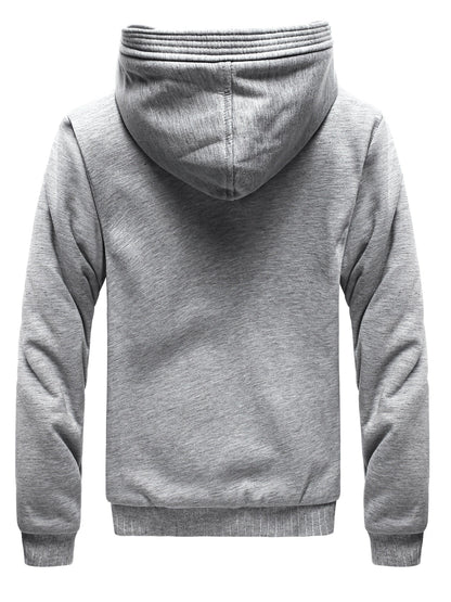 Winter Warm Fleece Jacket with Hood - Dario