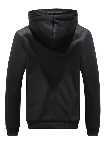 Winter Warm Fleece Jacket with Hood - Dario