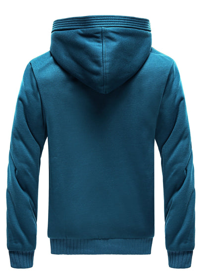 Winter Warm Fleece Jacket with Hood - Dario