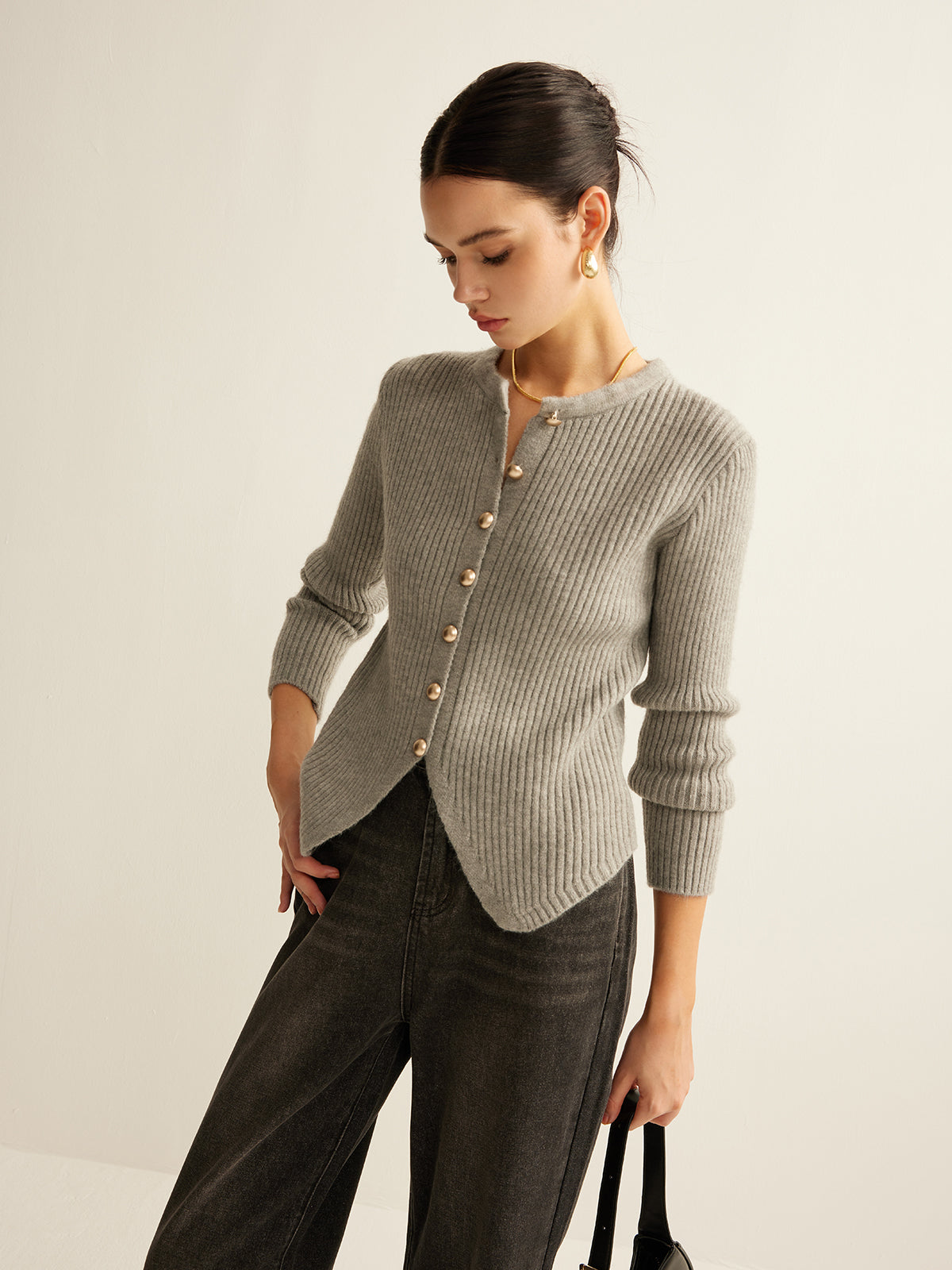 Women's Button-Up Jumper - Elise