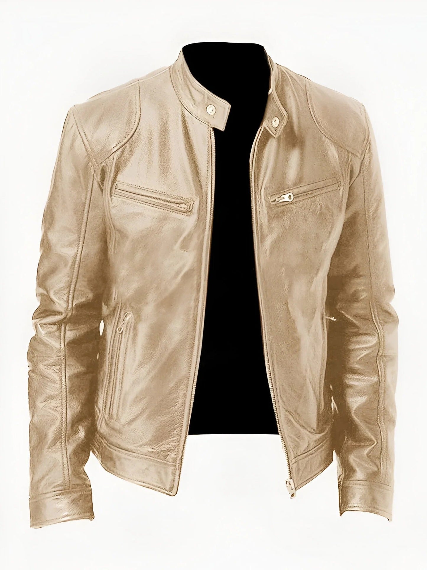 Stephan – Black Leather Jacket for Men - Stylish & Durable | Casual Wear