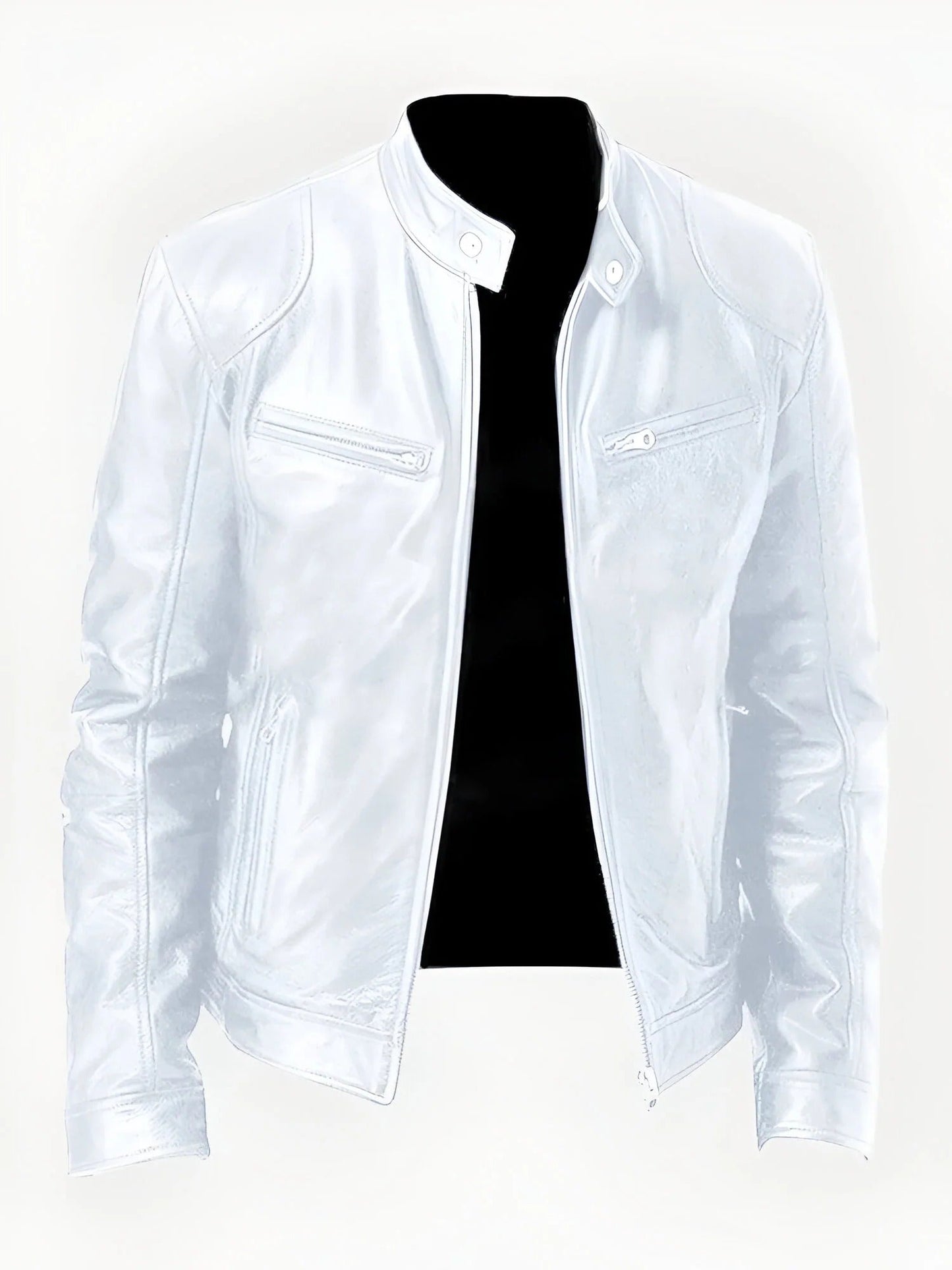 Stephan – Black Leather Jacket for Men - Stylish & Durable | Casual Wear