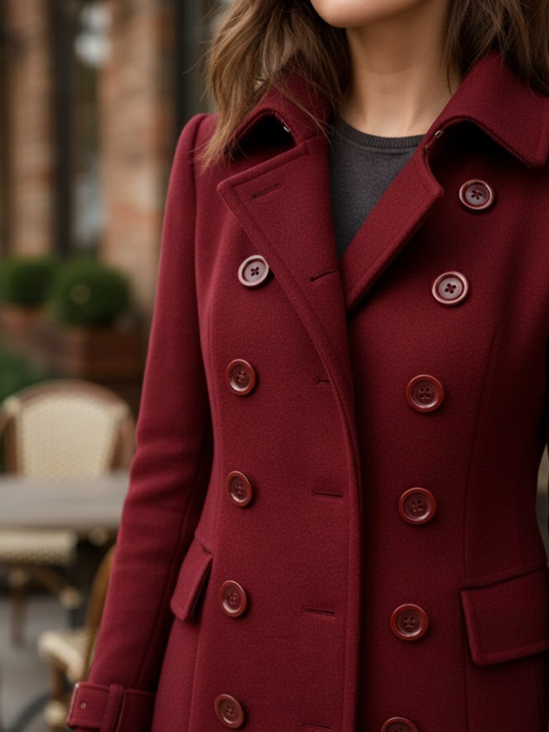 Women's Classic Double Breasted Coat