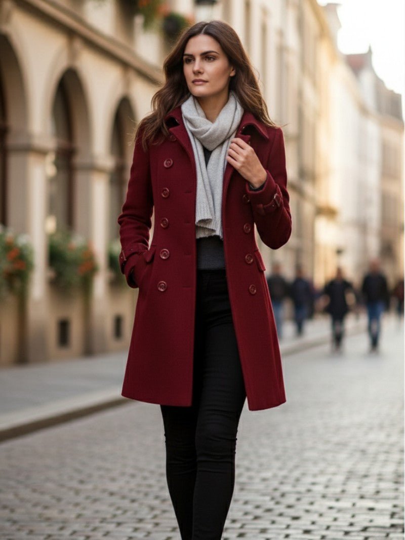 Women's Classic Double Breasted Coat