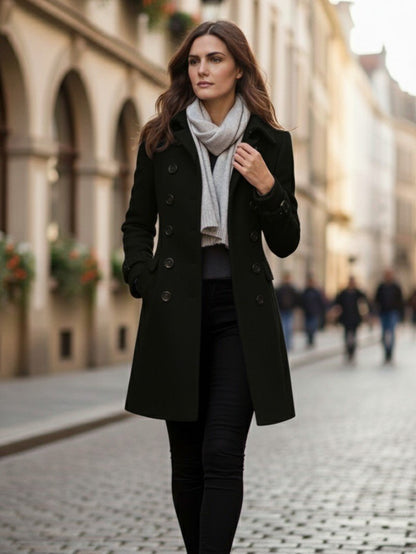 Women's Classic Double Breasted Coat