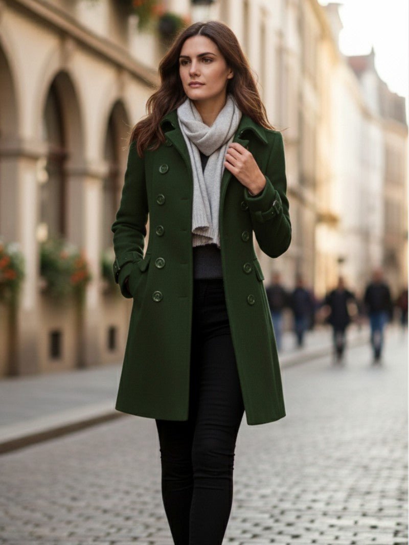 Women's Classic Double Breasted Coat