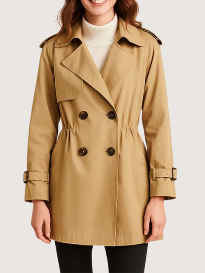 Women's Classic Double Breasted Trench Coat