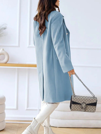 Women's Double Breasted Long Coat