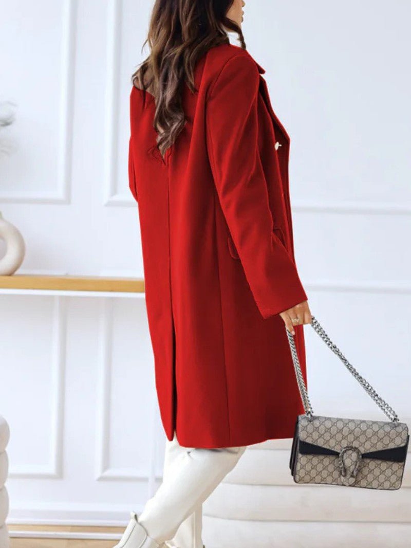 Women's Double Breasted Long Coat