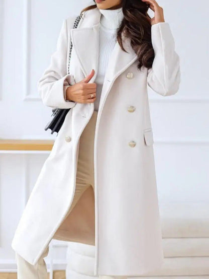 Women's Double Breasted Long Coat