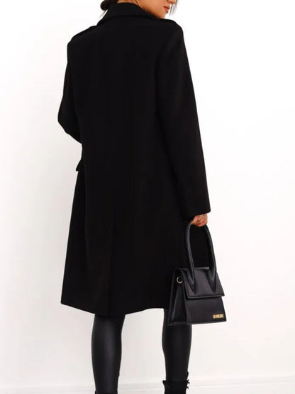 Women's Double Breasted Long Coat