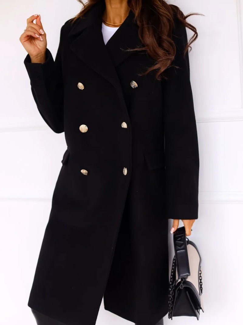 Women's Double Breasted Long Coat