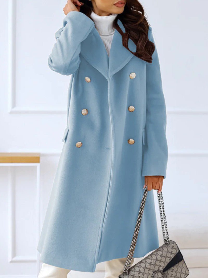 Women's Double Breasted Long Coat