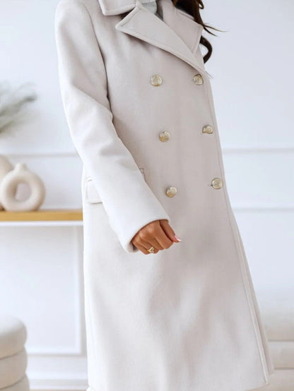 Women's Double Breasted Long Coat