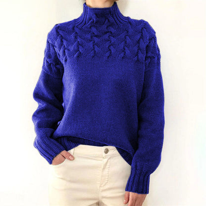 Women's Knitted Turtleneck Sweater - Isabelle