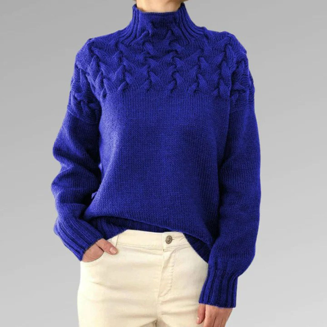 Women's Knitted Turtleneck Sweater - Isabelle