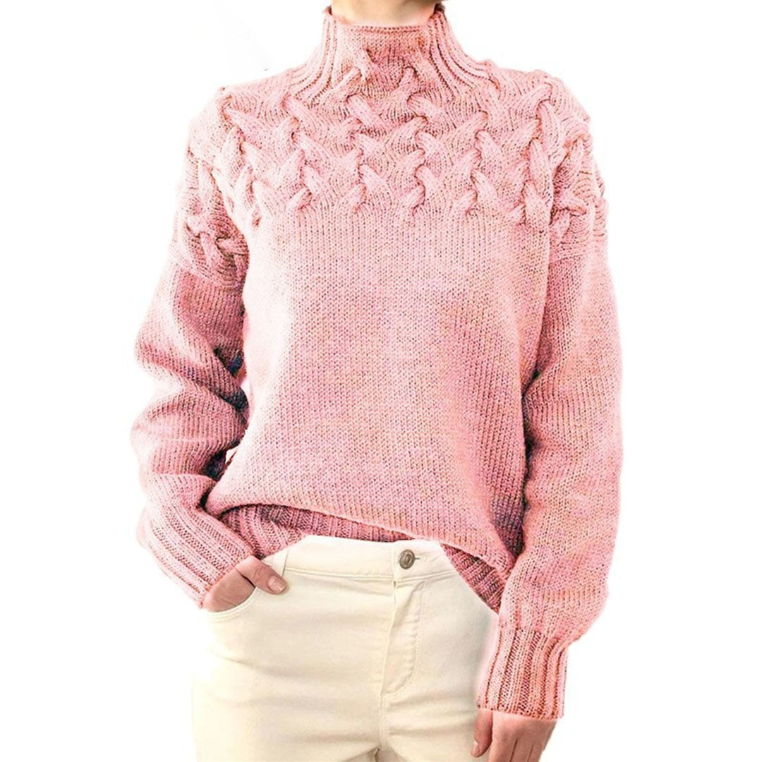 Women's Knitted Turtleneck Sweater - Isabelle