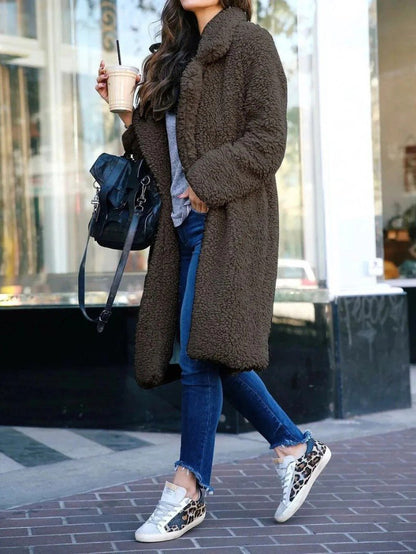 Women’s Long Fleece Coat