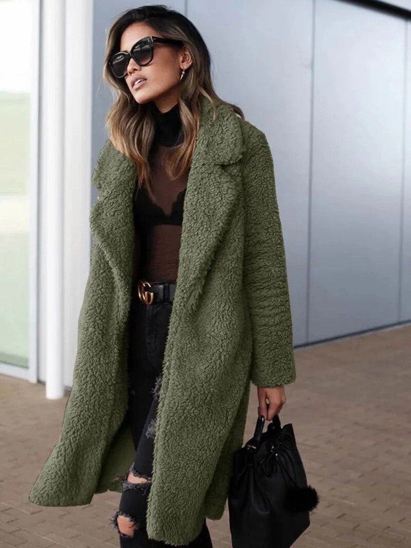Women’s Long Fleece Coat