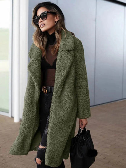 Women’s Long Fleece Coat