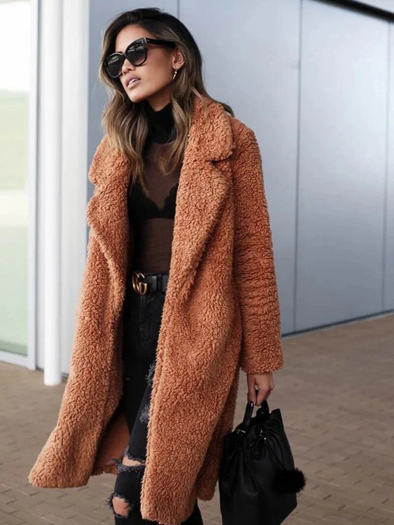 Women’s Long Fleece Coat