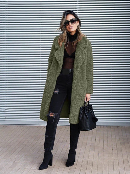 Women’s Long Fleece Coat