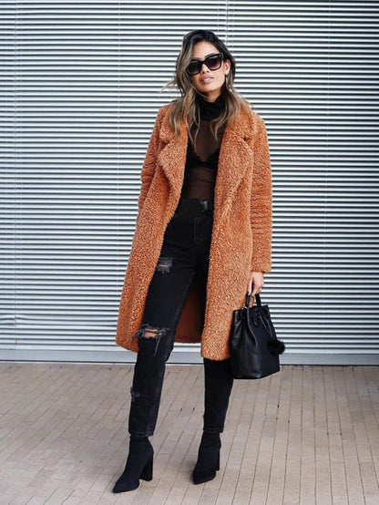 Women’s Long Fleece Coat
