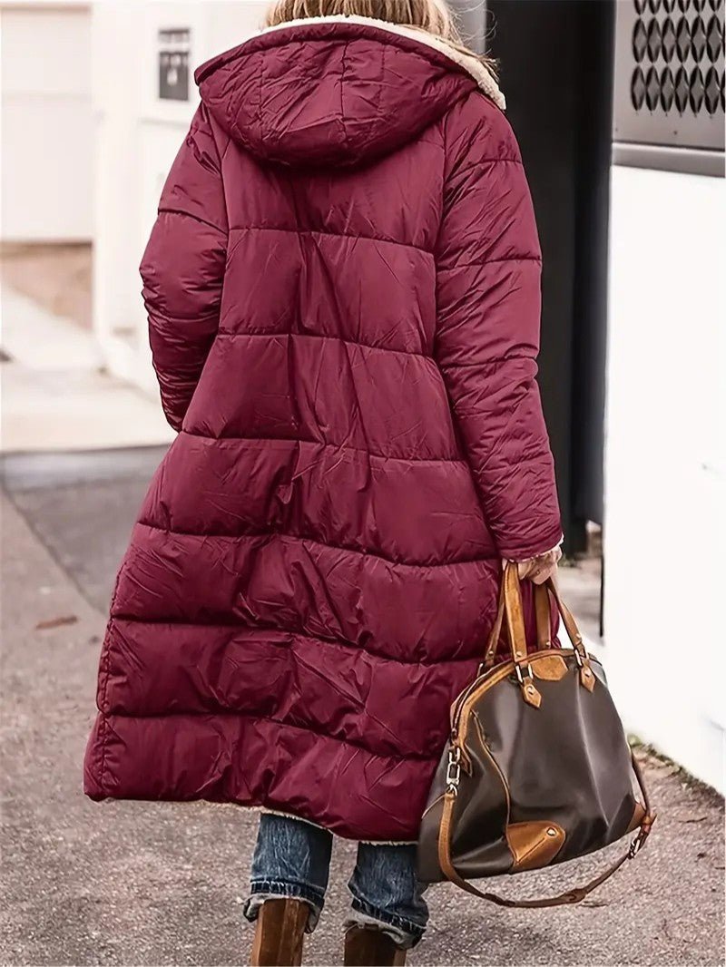 Women’s Long Fleece-Lined Coat