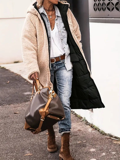 Women’s Long Fleece-Lined Coat