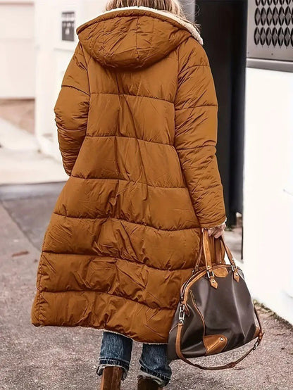 Women’s Long Fleece-Lined Coat