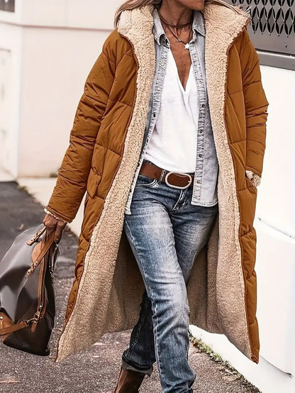 Women’s Long Fleece-Lined Coat
