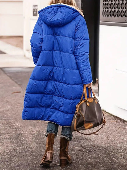 Women’s Long Fleece-Lined Coat